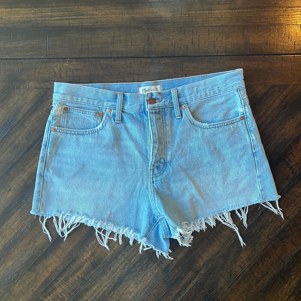Madewell  |  Relaxed Denim Shorts Button Fly